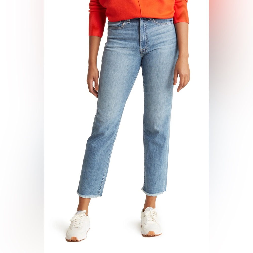 Hudson High Rise Straight Ankle jeans
